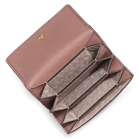 michael kors leather card holder|michael kors card holder women's.